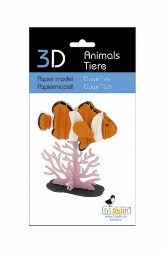 3D paper puzzle, Clownfish ryhmässä PALAPELIT / Mallirakennus @ Spelexperten (158134)