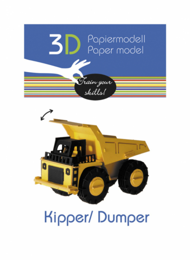3D paper puzzle, Dumper ryhmässä PALAPELIT / Mallirakennus @ Spelexperten (158582)