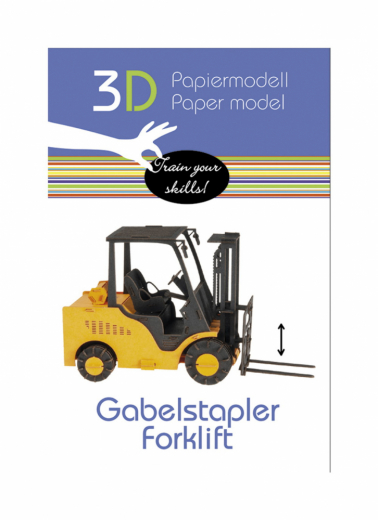 3D paper puzzle, Forklift ryhmässä PALAPELIT / Mallirakennus @ Spelexperten (158587)