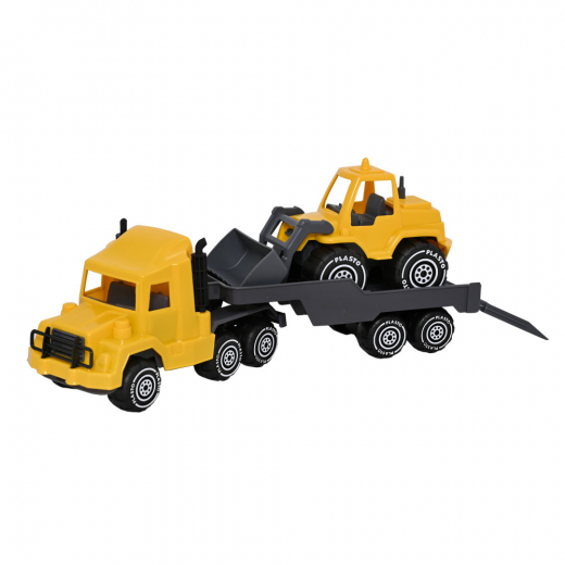 Plasto Low Boy & Front Loader 47 cm ryhmässä LELUT / Leluajoneuvot / Plasto @ Spelexperten (1645BOX)