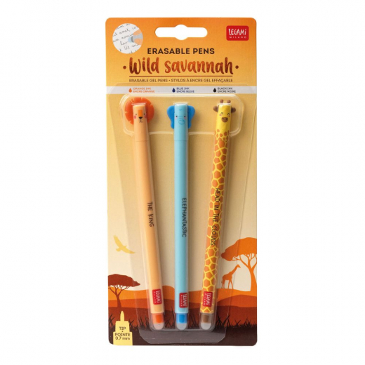 Gel pens with erasable ink, 3-pack ryhmässä LELUT / Luo & maalaa / Kirjoita ja piirrä / Lyijykynät ja värikynät @ Spelexperten (168264)