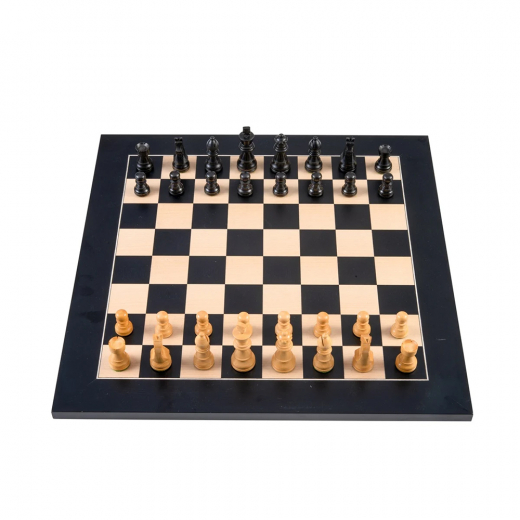 Longfield Chess Set  Black Maple 40 mm ryhmässä SEURAPELIT / Shakki @ Spelexperten (170490)