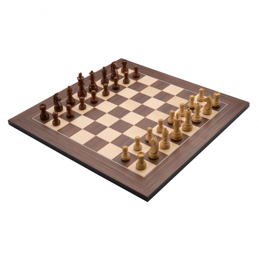 Longfield Chess Set Walnut 40 mm ryhmässä SEURAPELIT / Shakki @ Spelexperten (170491)