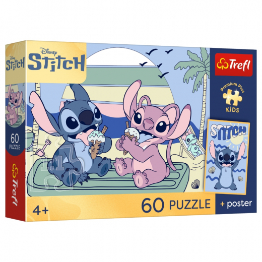 Trefl Palapeli: Playtime With Stitch 60 Palaa ryhmässä UUTUUDET @ Spelexperten (17430)