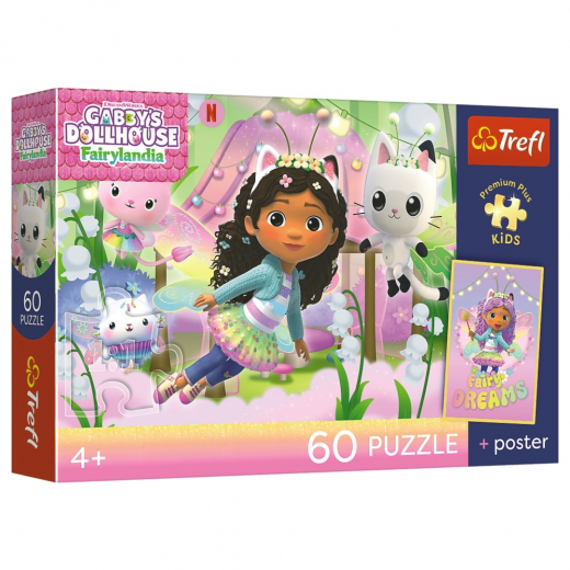 Trefl Palapeli: Gabby's Dollhouse 60 Palaa ryhmässä PALAPELIT / Lasten palapelit @ Spelexperten (17431)