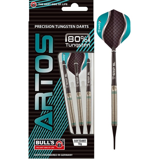 Bull's Artos AR1 Soft Mint 80% Tungsten 18 g ryhmässä PÖYTÄPELIT / Darts / Tikkaa / Softtip @ Spelexperten (17668)