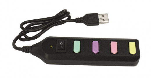 Mini USB Hub 4 Ports Black ryhmässä LELUT / Hauskoja vempaimia / Puhelintarvikkeet @ Spelexperten (181006)