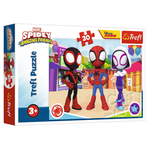 Trefl Spideyn ja ystävien seikkailut 30 Palaa ryhmässä PALAPELIT / Lasten palapelit @ Spelexperten (18285)
