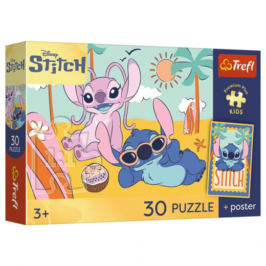 Trefl Palapeli: Stitch's Smile 30 Palaa ryhmässä PALAPELIT / Lasten palapelit @ Spelexperten (18341)