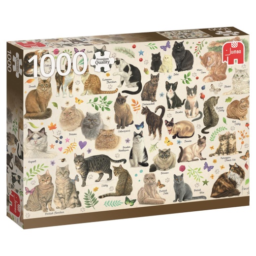 Jumbo - Cats poster 1000 Palaa ryhmässä PALAPELIT / 1000 palaa @ Spelexperten (18595)