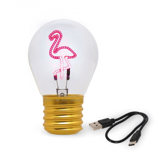 Bulb Fiction - Flamingo ryhmässä LELUT / Kalusteet / Lamput @ Spelexperten (189357)