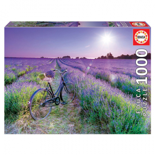 Educa: Bike in a Lavender Field 1000 palaa ryhmässä PALAPELIT / 1000 palaa @ Spelexperten (19255)