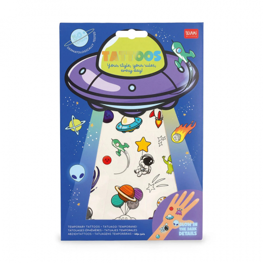 Temporary Tattoos - Space ryhmässä LELUT / Luo & maalaa @ Spelexperten (193403)