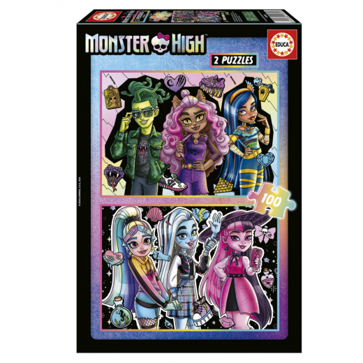 Educa: Monster High 2 x 100 Palaa ryhmässä PALAPELIT / < 750 palaa @ Spelexperten (19704)