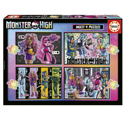 Educa: Monster High - Multi 4, 50-150 Palaa ryhmässä PALAPELIT / < 750 palaa @ Spelexperten (19706)