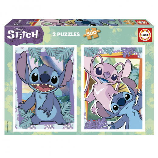 Educa: Disney Stitch 2 x 500 Palaa ryhmässä PALAPELIT / < 750 palaa @ Spelexperten (19732)