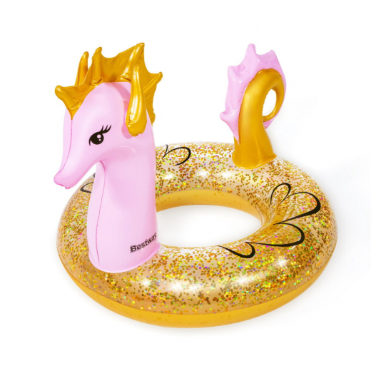 Sparkling Seahorse Bath Ring 104 cm ryhmässä LELUT / Vesileikkikalut / Puhallettavat @ Spelexperten (20036305)