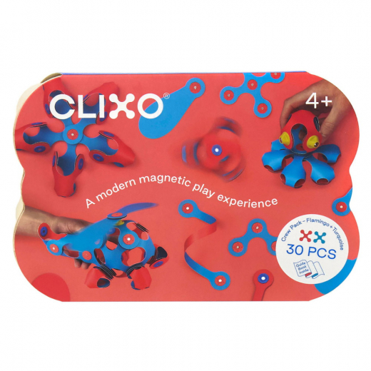 Clixo Crew Pack 30 osaa pinkki/sininen ryhmässä LELUT / Rakennuspalikat @ Spelexperten (201006)