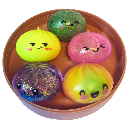 Kawaii Squishy Dumplings 5 pc Foam/Sugar 5 cm ryhmässä LELUT / Fidgets @ Spelexperten (201087)