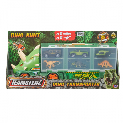 Teamsterz Dino Hunt - Dino Transporter ryhmässä LELUT / Leluajoneuvot @ Spelexperten (20226055)