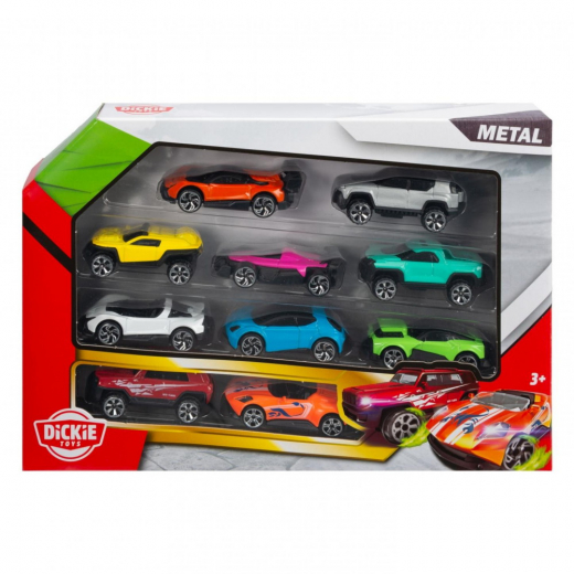 Dickie Toys - Die Cast Vehicles 10-Pack ryhmässä UUTUUDET @ Spelexperten (203332000)