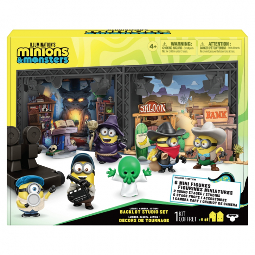 Minions & Monsters - Elokuvastudio, jossa on 6 hahmoa kpl ryhmässä LELUT / Figuurit ja leikkisarjat @ Spelexperten (20431)