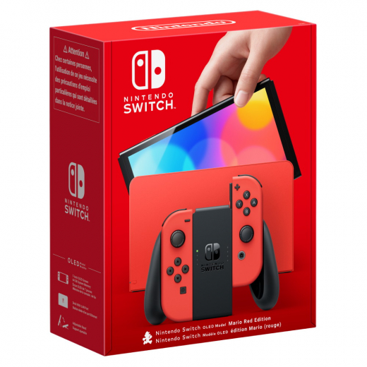 Nintendo Switch OLED Model Mario Red Edition ryhmässä SEURAPELIT / TV-pelit / Nintendo Switch @ Spelexperten (210306)