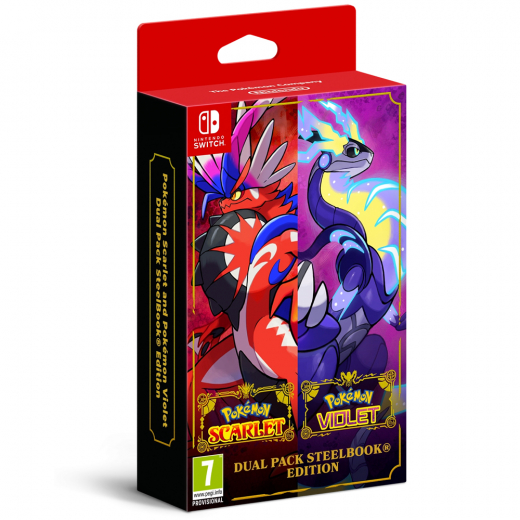 Pokémon Scarlet & Violet Dual Pack Steelbook Edition - Nintendo Switch ryhmässä  @ Spelexperten (211216)