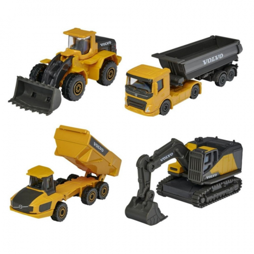 Volvo Construction Vehicles 4-Pack ryhmässä LELUT / Leluajoneuvot @ Spelexperten (212057287SDN)
