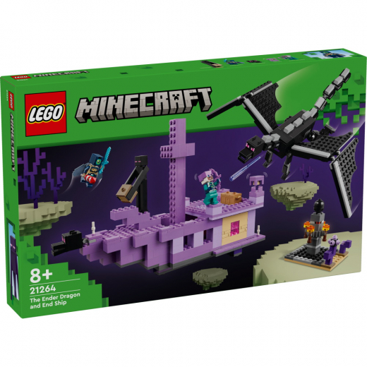 LEGO Minecraft -Äärilisko ja Äären alus ryhmässä LELUT / LEGO / LEGO Minecraft @ Spelexperten (21264)