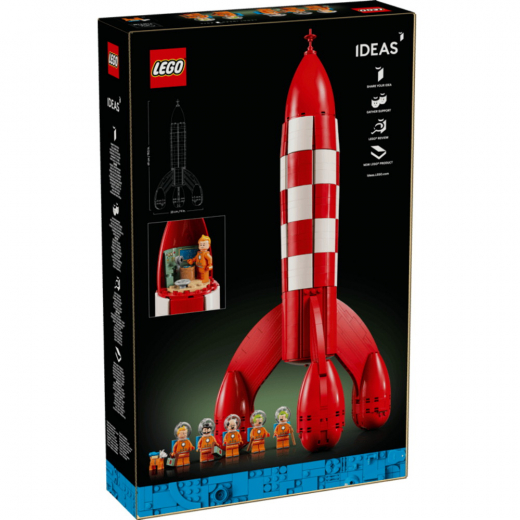 LEGO Ideas - TIntin Moon Rocket ryhmässä LELUT / LEGO @ Spelexperten (21367)