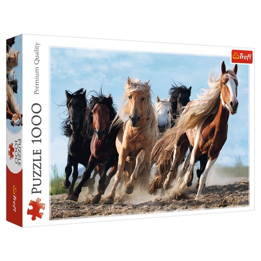 Trefl : Galloping Horses 1000 Palaa ryhmässä PALAPELIT / 1000 palaa @ Spelexperten (22-10446)
