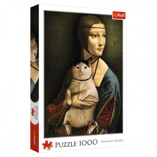 Trefl: Lady with a Cat 1000 Palaa ryhmässä PALAPELIT / 1000 palaa @ Spelexperten (22-10663)