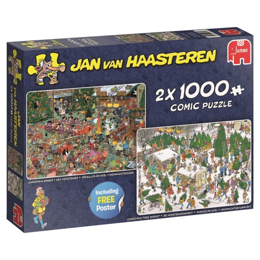 Jan Van Haasteren - Christmas Gifts 2x1000 palaa ryhmässä  @ Spelexperten (22-19080)