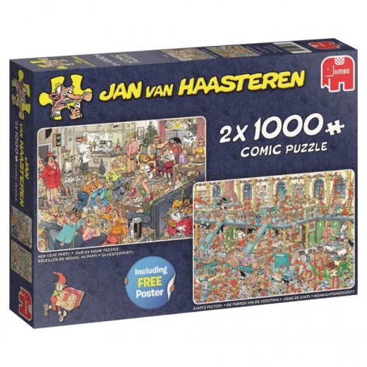 Jan van Haasteren - X-mas 2 x 1000 palaa ryhmässä  @ Spelexperten (22-19082)