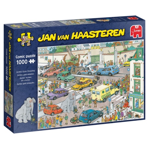 Jan van Haasteren - Jumbo Goes Shopping 1000 Palaa ryhmässä PALAPELIT / 1000 palaa @ Spelexperten (22-20028)