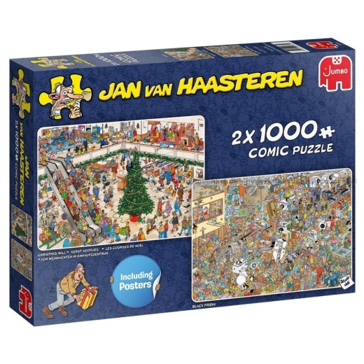 Jan Van Haasteren - Holiday Shopping 2x1000 palaa ryhmässä  @ Spelexperten (22-20033)