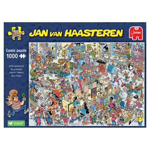 Jan van Haasteren - At the Hairdressers 1000 Palaa ryhmässä PALAPELIT / 1000 palaa @ Spelexperten (22-20070)