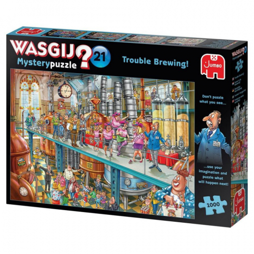Wasgij? Mystery #21 - Trouble Brewing! 1000 Palaa ryhmässä PALAPELIT / Wasgij @ Spelexperten (22-25006)