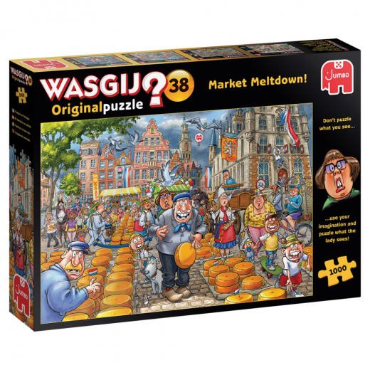 Wasgij? Original #38 Market Meltdown! 1000 1000 Palaa ryhmässä PALAPELIT / Wasgij @ Spelexperten (22-25010)