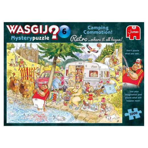 Wasgij? Mystery #6 - Camping Commotion! 1000 Palaa ryhmässä PALAPELIT / Wasgij @ Spelexperten (22-25016)