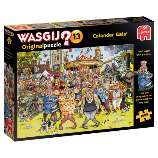Wasgij? Original #13 - Calendar Gals! 1000 Palaa ryhmässä  @ Spelexperten (22-82045)
