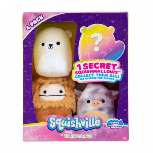 Squishville - 4-Pack Mount Squishmore Squad ryhmässä LELUT / Pehmolelu / Squishmallows @ Spelexperten (2210077-0326)