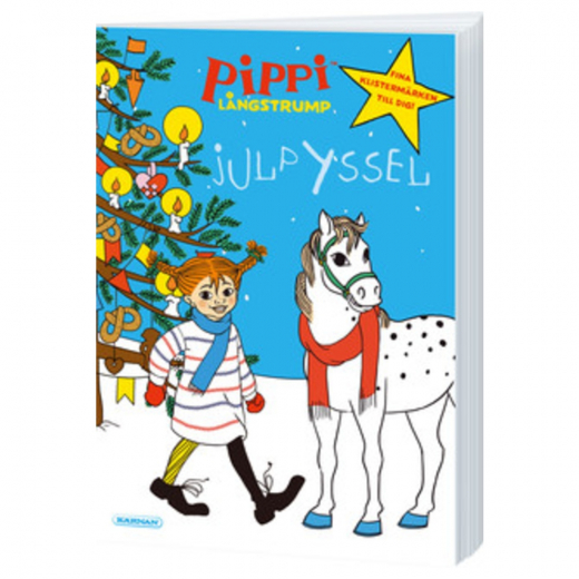 Pippi Långstrump Askartelukirja Joulu Tarroilla ryhmässä LELUT / Luo & maalaa / Kirjoita ja piirrä / Palapeli kirjat @ Spelexperten (224367)