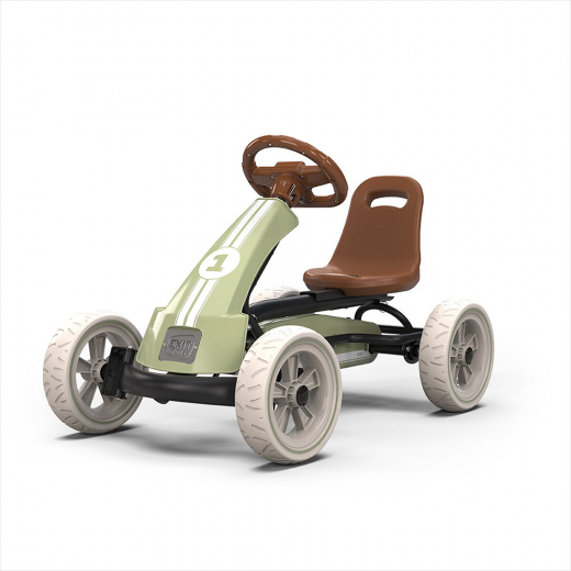 EXIT Foxy Pedal Go-Kart - Retro Green ryhmässä LELUT / Polkupyöriä @ Spelexperten (23.10.60.00)
