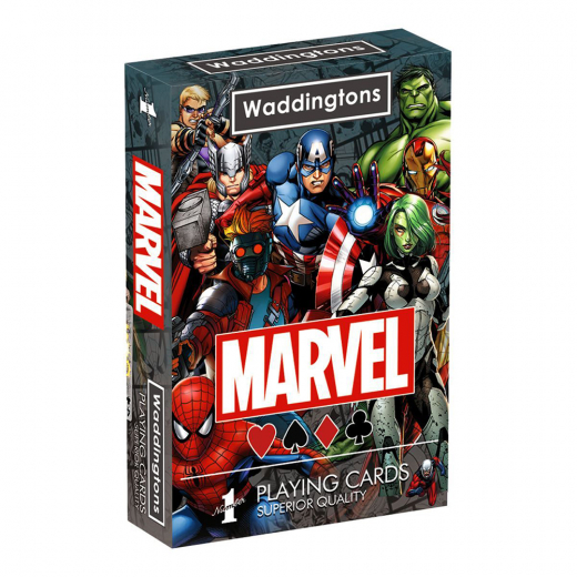 Waddingtons Marvel playing cards ryhmässä SEURAPELIT / Pokeri & kasino / Design @ Spelexperten (24419)