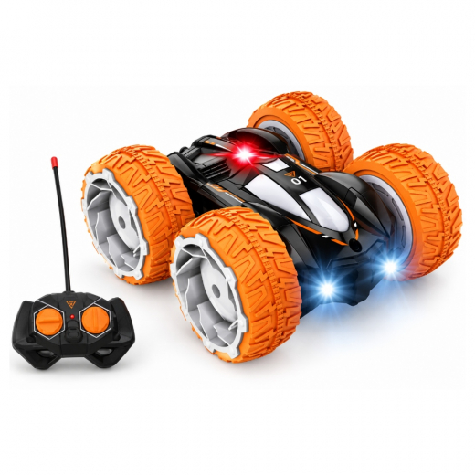 Rc Beast - Radio ohjattava auto Flip Stunt Musta 1:24 ryhmässä LELUT / Radio-ohjattavat @ Spelexperten (24562B1)