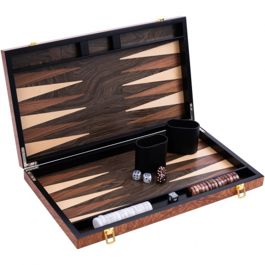 Longfield Backgammon Large Rosewood ryhmässä SEURAPELIT / Backgammon @ Spelexperten (250541)