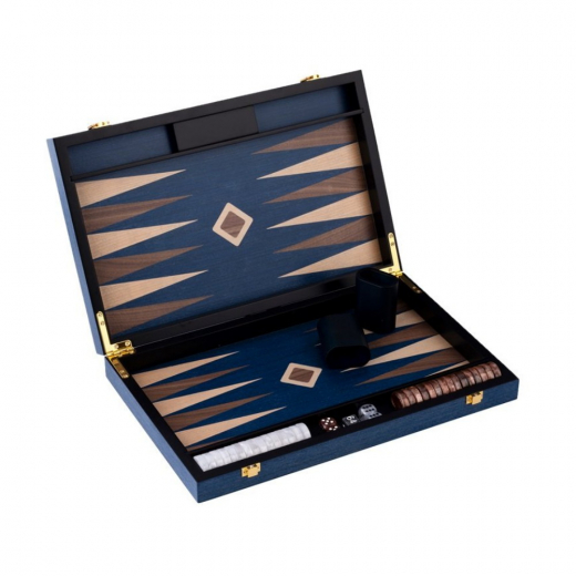 Engelhart Backgammon Keskisävyinen Sininen ryhmässä SEURAPELIT / Backgammon @ Spelexperten (250554)