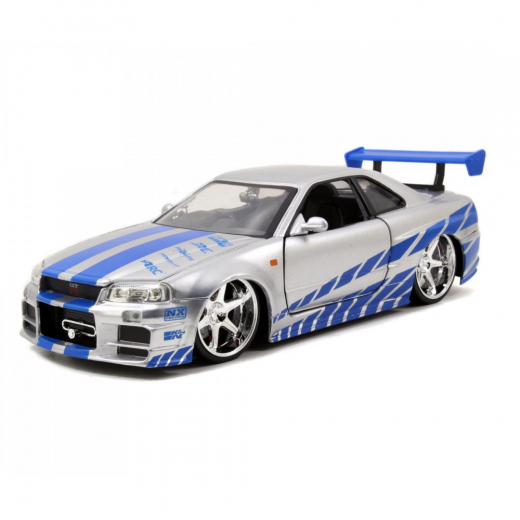 Fast & Furious 2002 Nissan Skyline 1:24 ryhmässä LELUT / Leluajoneuvot @ Spelexperten (253203044)